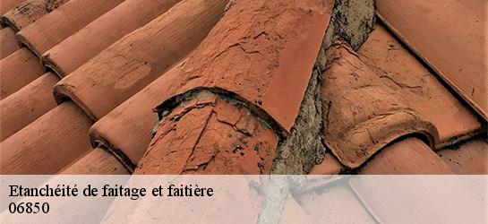 Etanchéité de faitage et faitière  06850